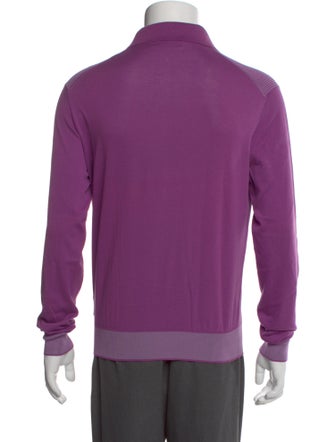 Stefano Ricci Collar Long Sleeve Polo Shirt