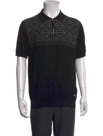 Stefano Ricci Silk Collar Polo Shirt