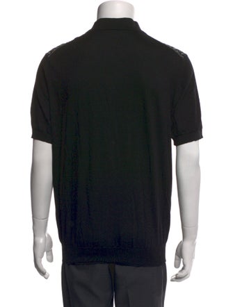 Stefano Ricci Silk Collar Polo Shirt