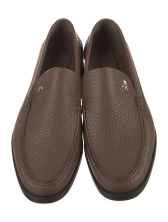 Stefano Ricci Leather Studded Accents Dress Loafers
