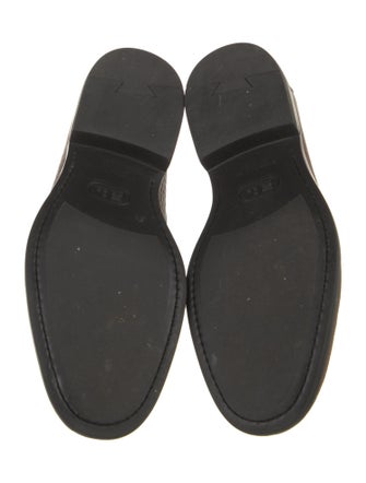 Stefano Ricci Leather Studded Accents Dress Loafers