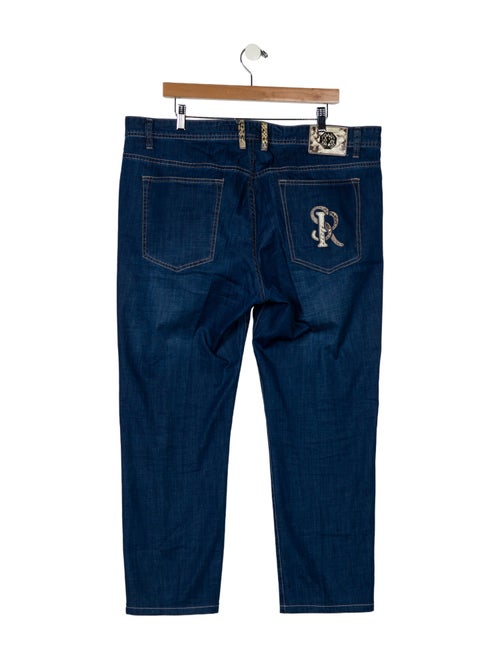 Stefano Ricci High-Rise Wide Leg Jeans