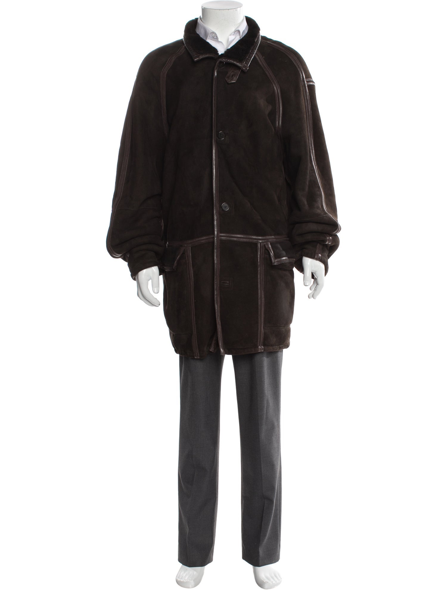 Stefano Ricci Leather Parka