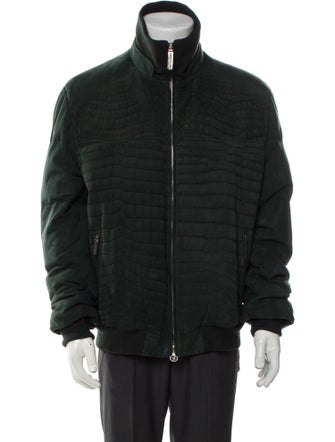 Stefano Ricci Lamb Leather Puffer Coat