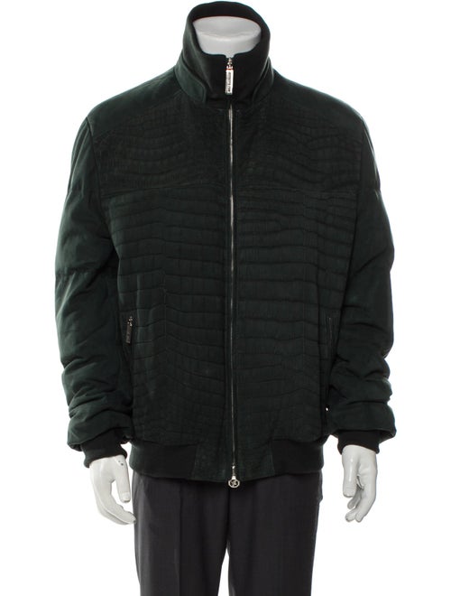 Stefano Ricci Lamb Leather Puffer Coat