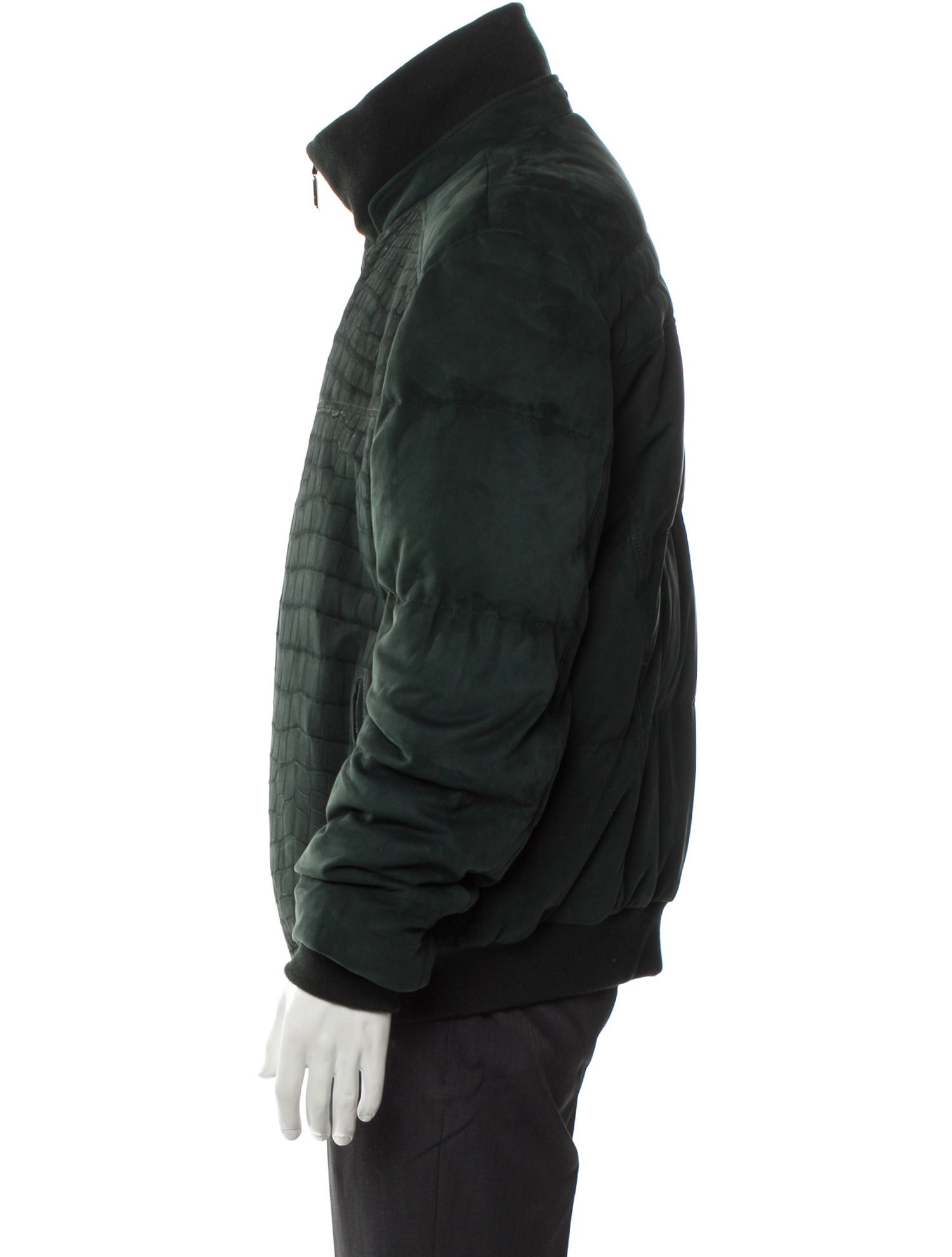 Stefano Ricci Lamb Leather Puffer Coat