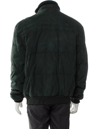 Stefano Ricci Lamb Leather Puffer Coat