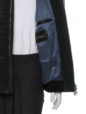 Stefano Ricci Lamb Leather Puffer Coat