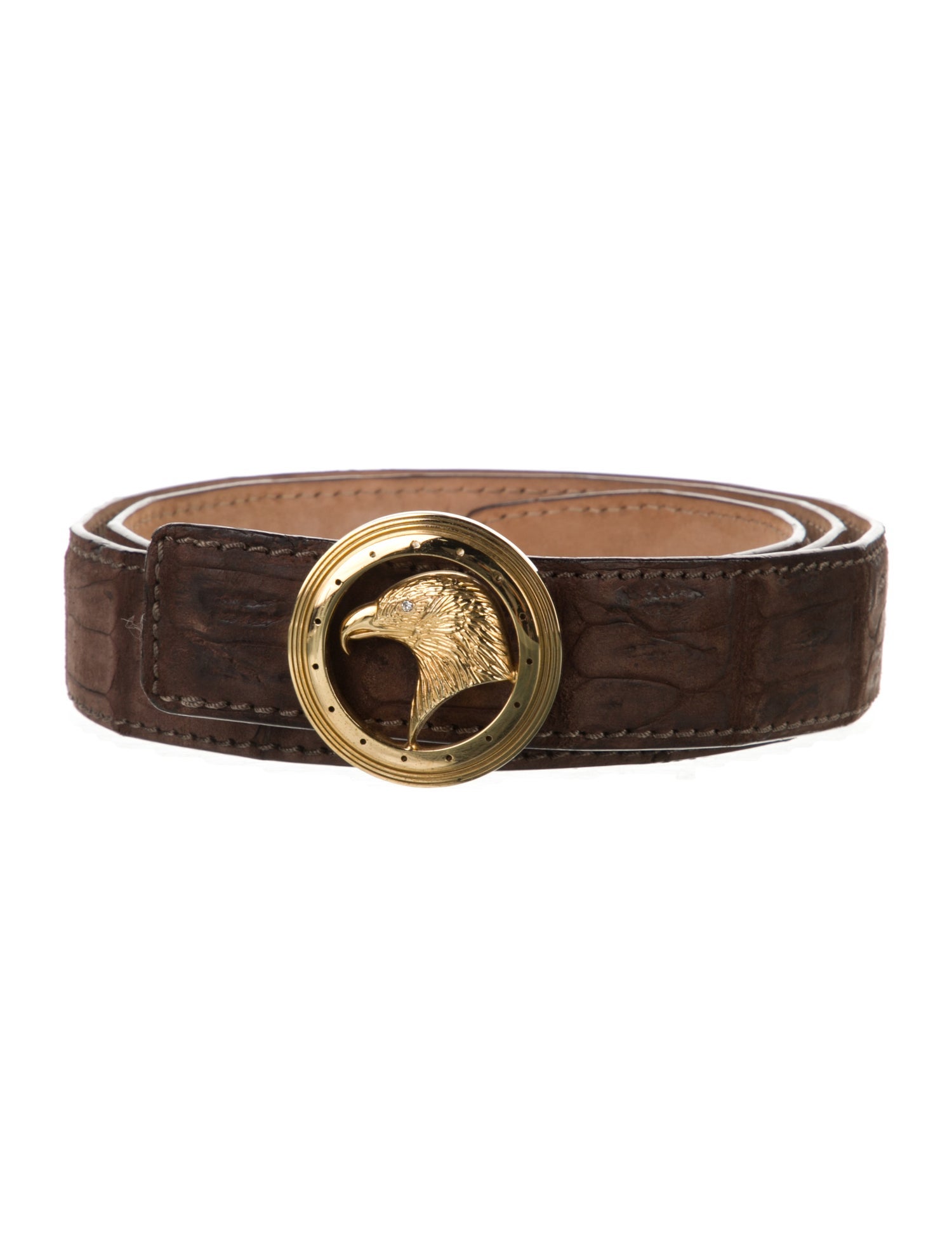 Stefano Ricci Embossed Leather Belt