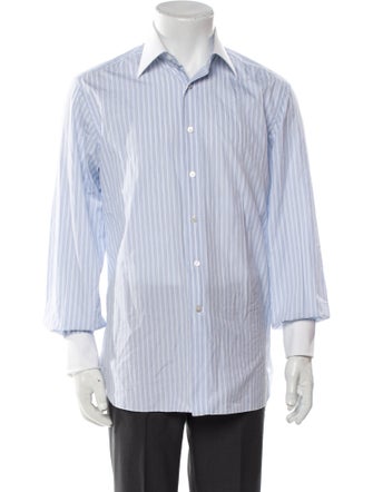 Stefano Ricci Striped Long Sleeve Dress Shirt