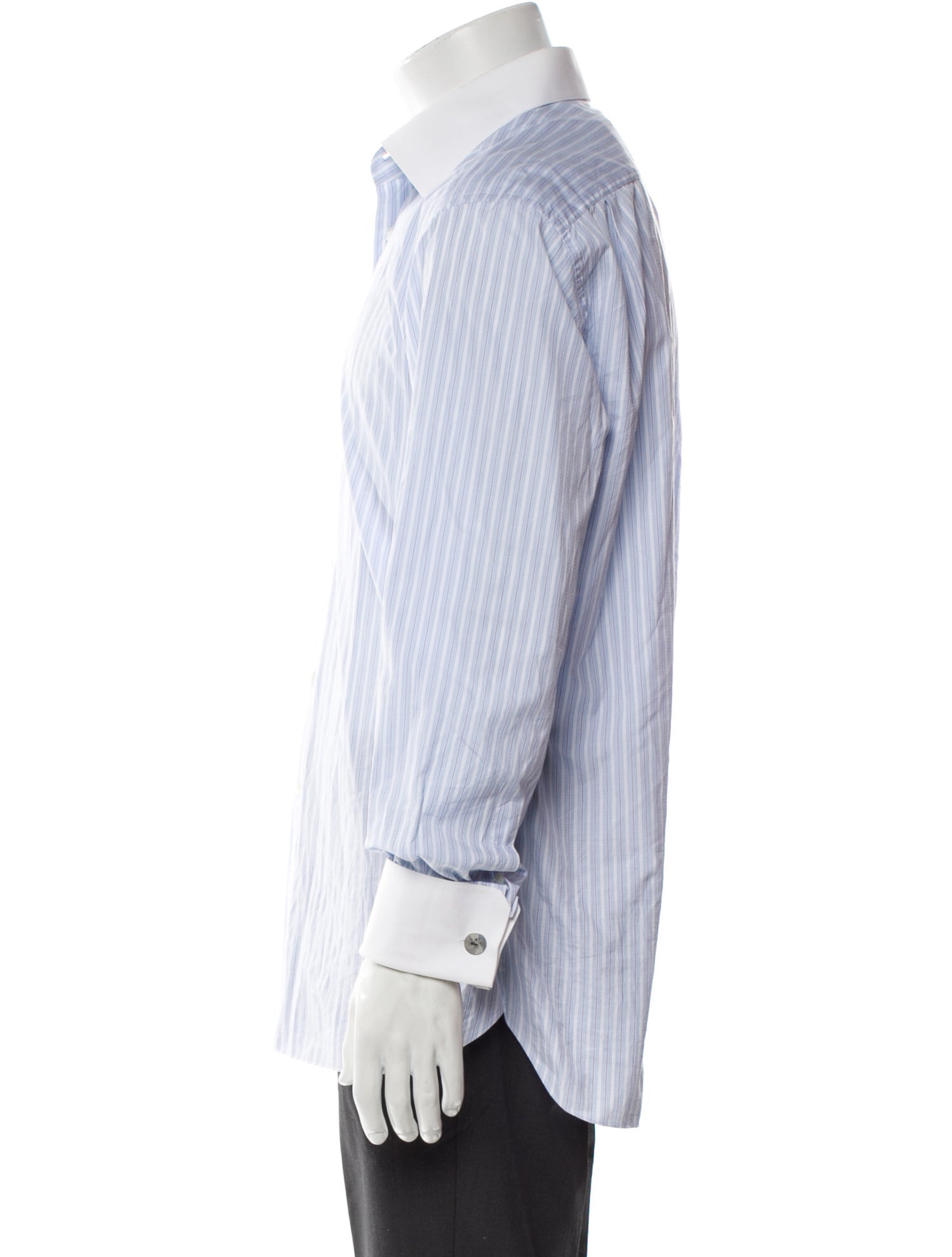 Stefano Ricci Striped Long Sleeve Dress Shirt