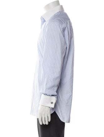 Stefano Ricci Striped Long Sleeve Dress Shirt