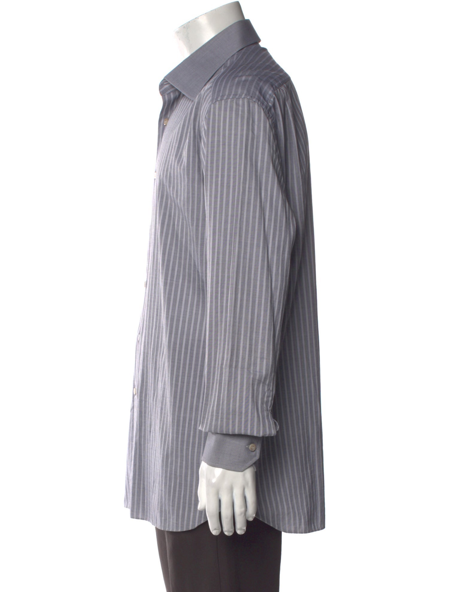 Stefano Ricci Striped Long Sleeve Dress Shirt