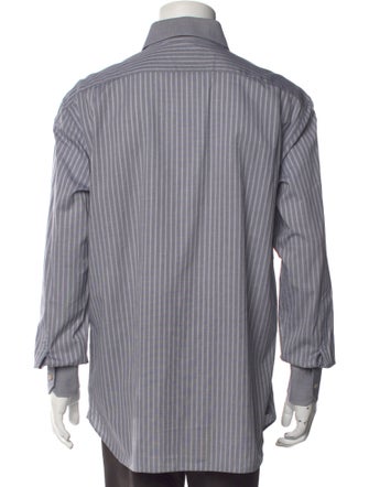 Stefano Ricci Striped Long Sleeve Dress Shirt
