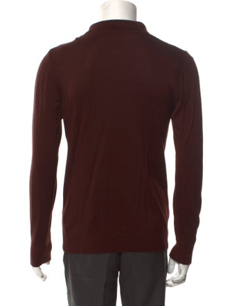 Stefano Ricci Collar Long Sleeve Polo Sweater