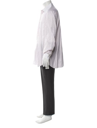 Stefano Ricci Striped Long Sleeve Dress Shirt