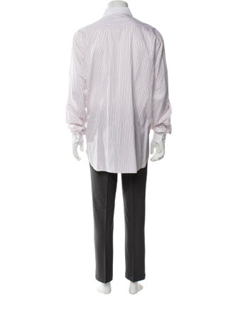 Stefano Ricci Striped Long Sleeve Dress Shirt