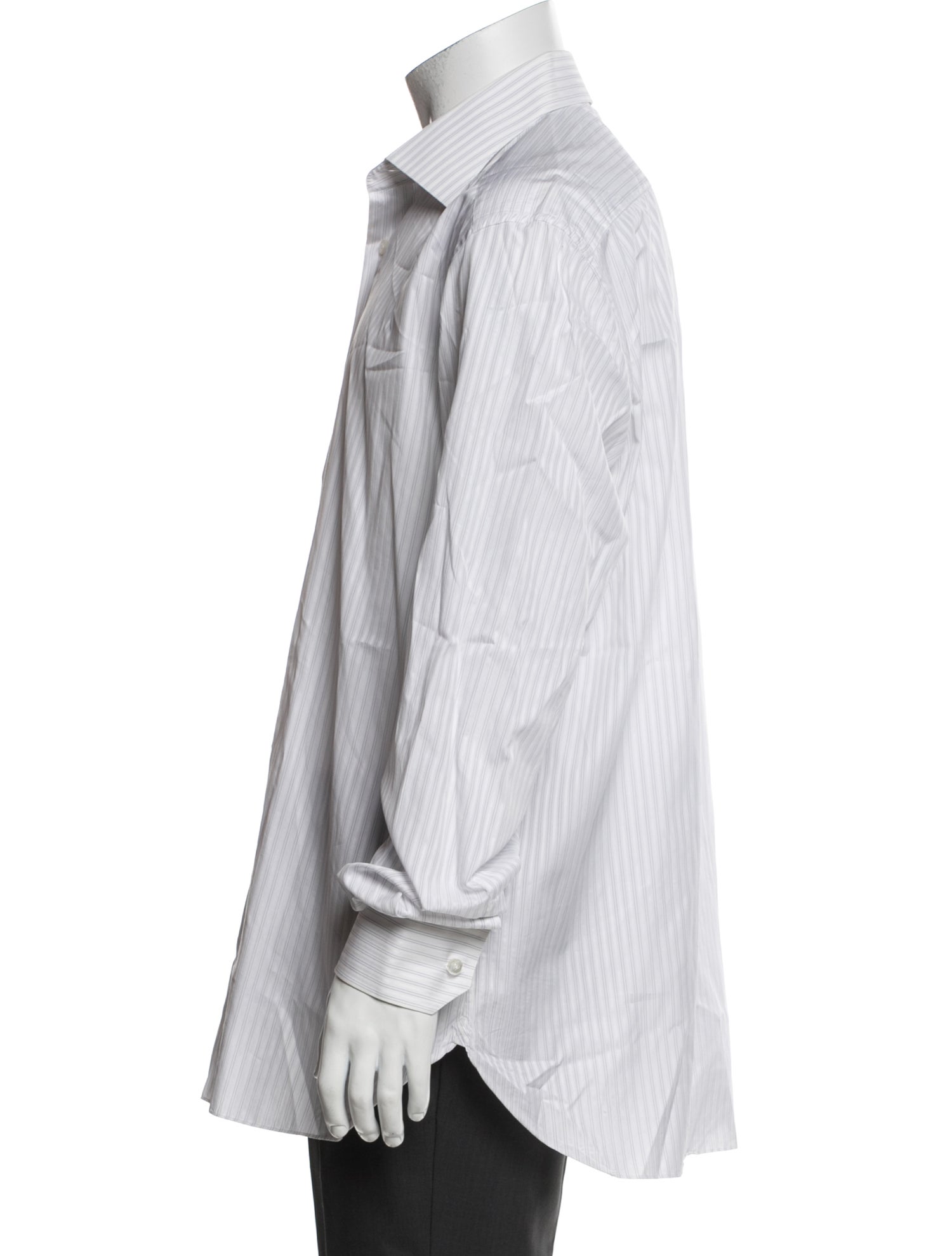 Stefano Ricci Striped Long Sleeve Dress Shirt