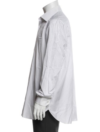 Stefano Ricci Striped Long Sleeve Dress Shirt