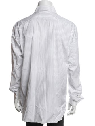 Stefano Ricci Striped Long Sleeve Dress Shirt