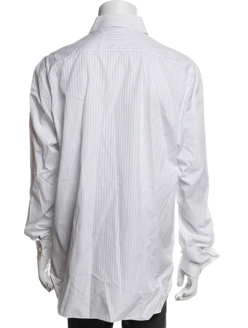 Stefano Ricci Striped Long Sleeve Dress Shirt