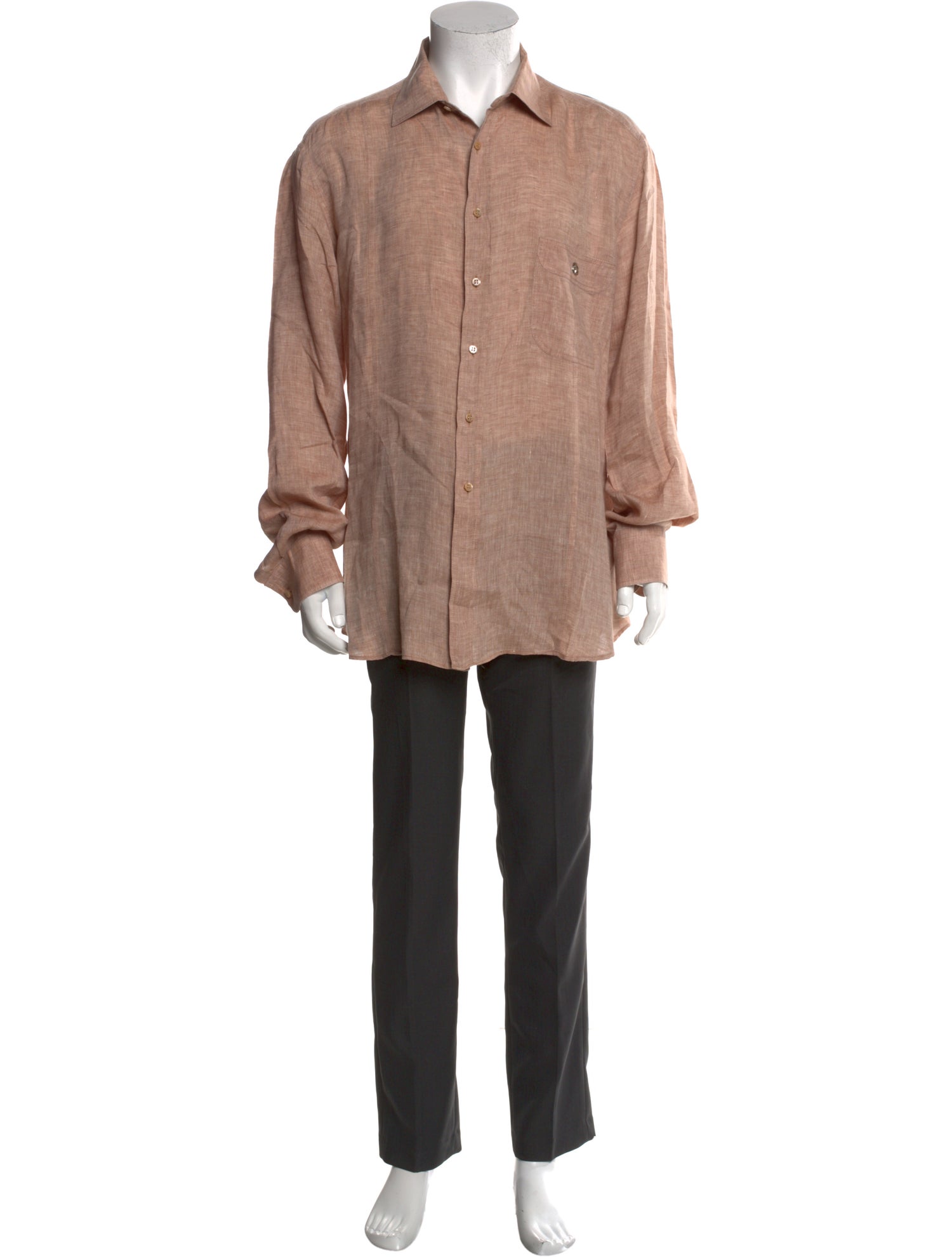Stefano Ricci Linen Long Sleeve Shirt