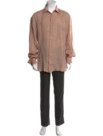 Stefano Ricci Linen Long Sleeve Shirt