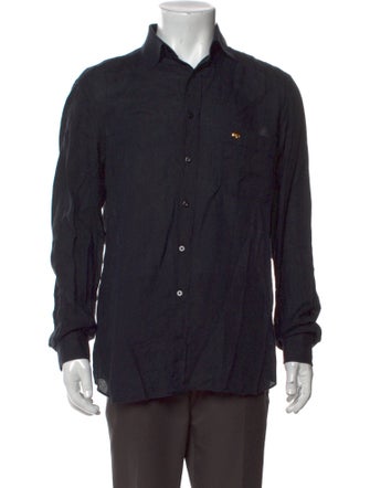 Stefano Ricci Linen Long Sleeve Dress Shirt