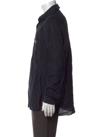 Stefano Ricci Linen Long Sleeve Dress Shirt
