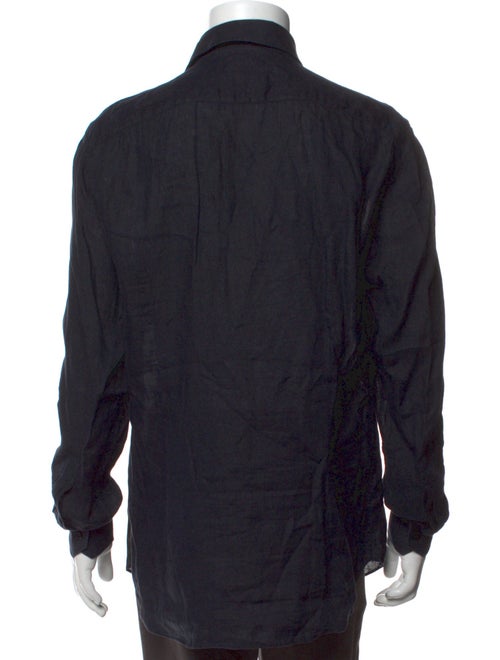Stefano Ricci Linen Long Sleeve Dress Shirt
