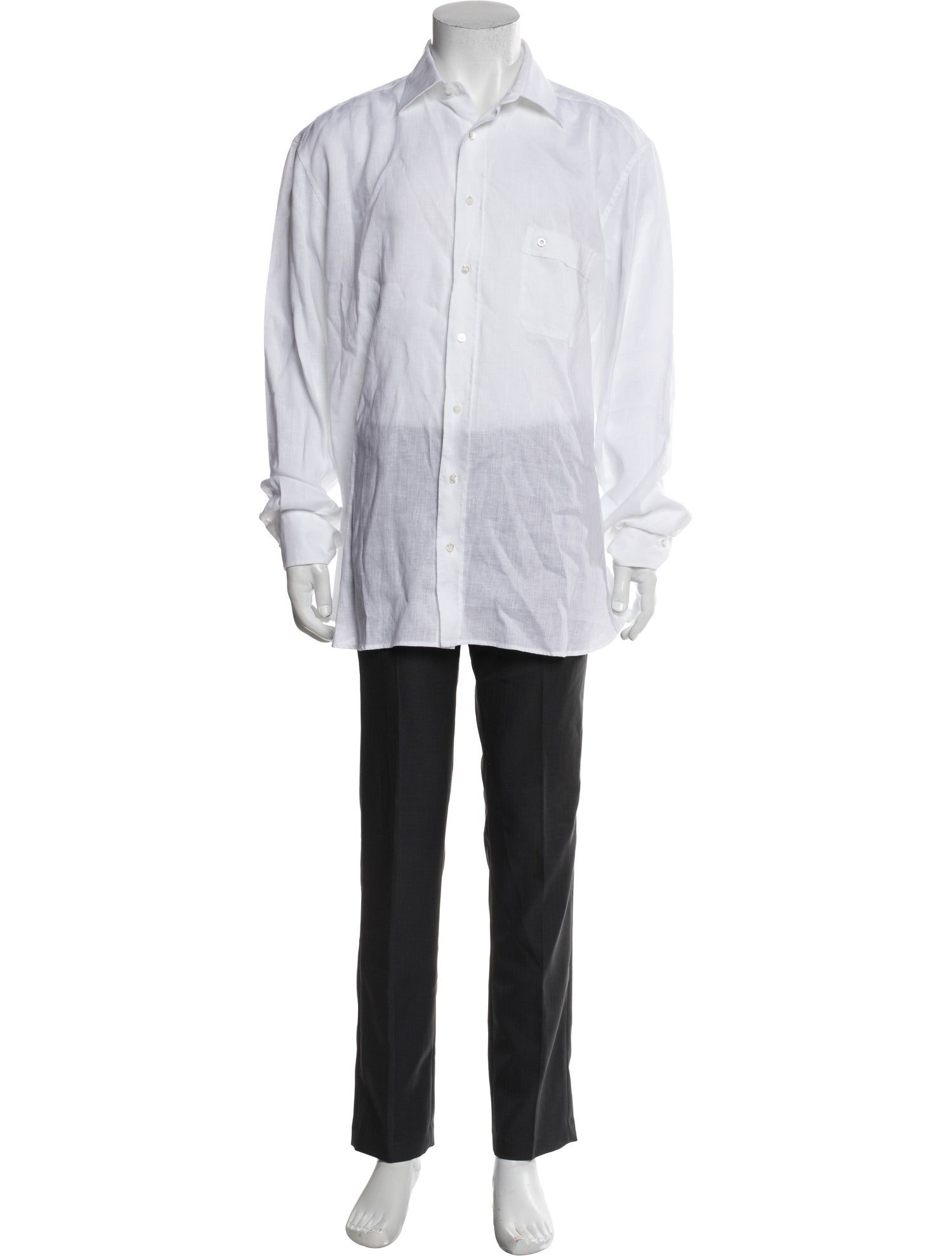Stefano Ricci Linen Long Sleeve Shirt