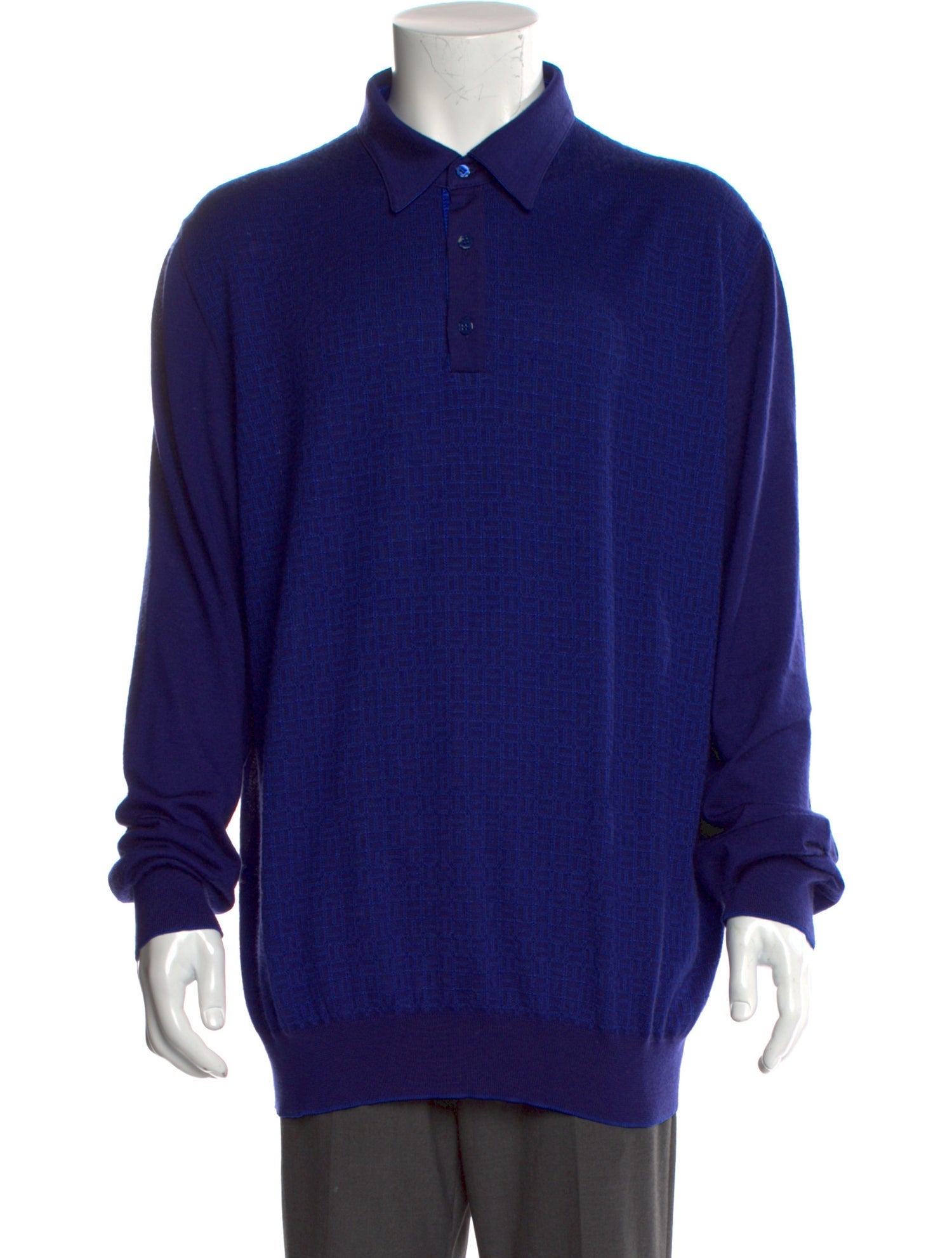 Stefano Ricci Cashmere Collar Polo Sweater