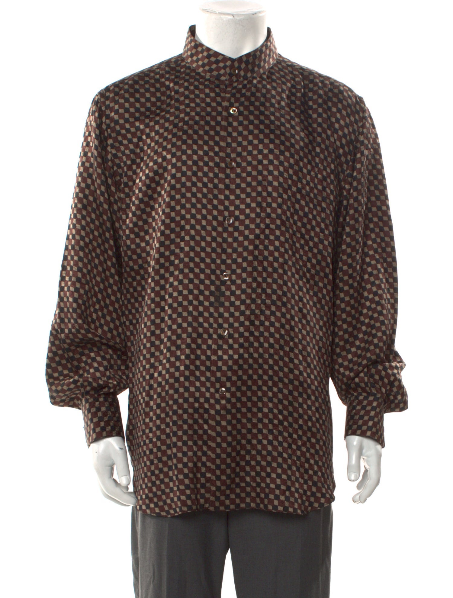 Stefano Ricci Plaid Print Long Sleeve Shirt