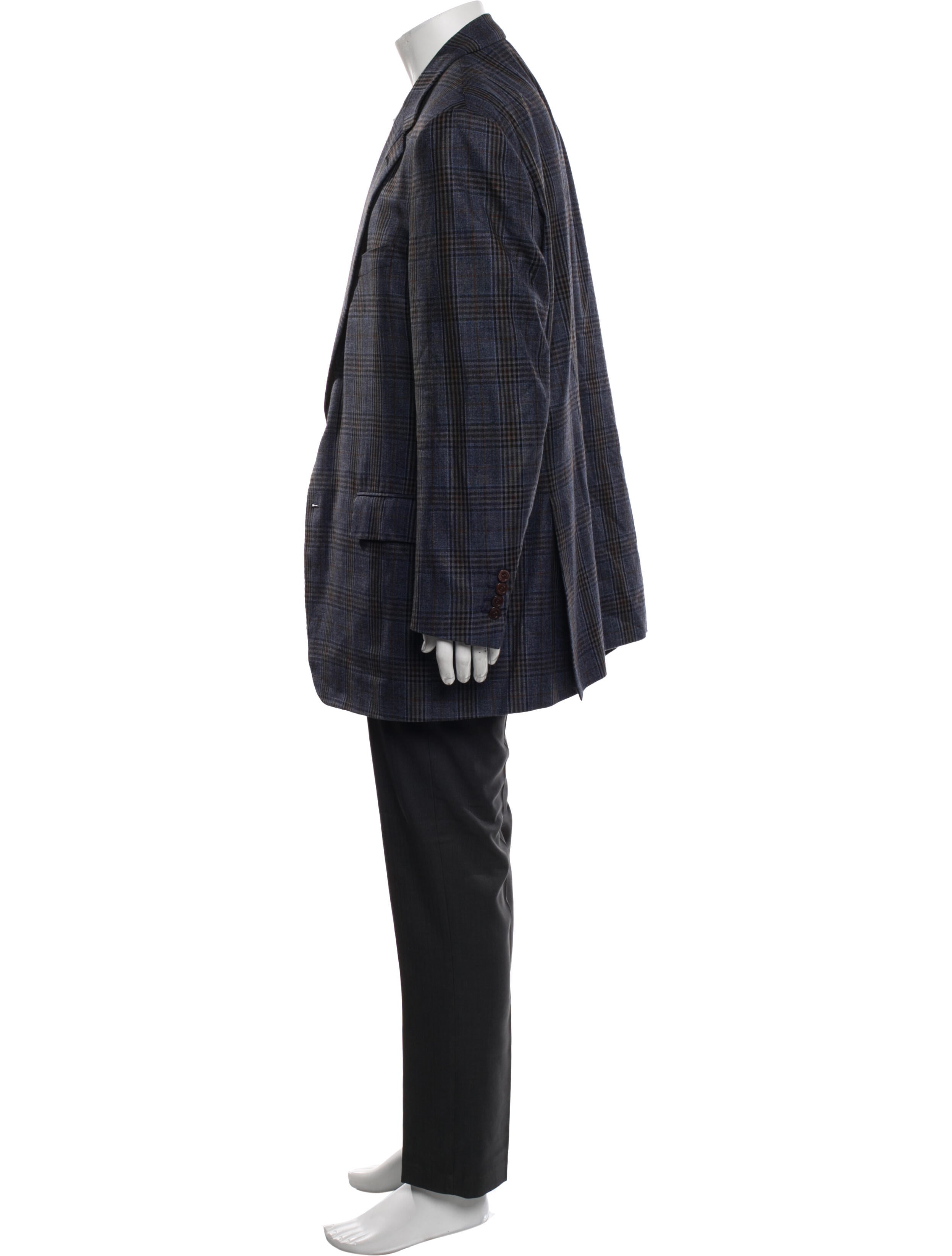 Stefano Ricci Plaid Print Blazer