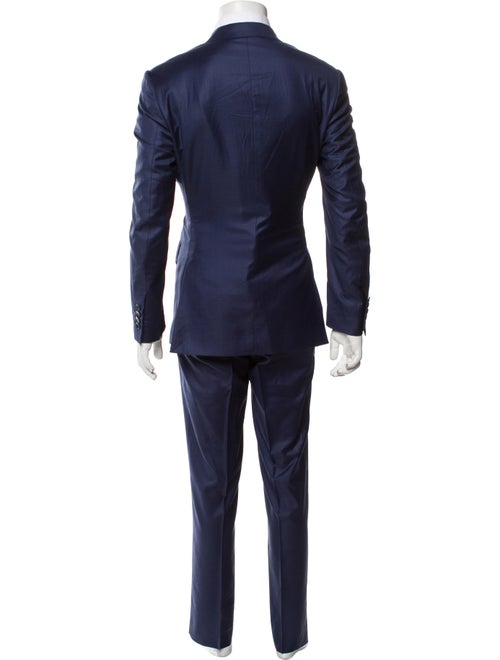 Stefano Ricci Wool Plaid Print Two-Piece Suit