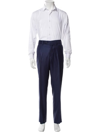 Stefano Ricci Wool Plaid Print Two-Piece Suit