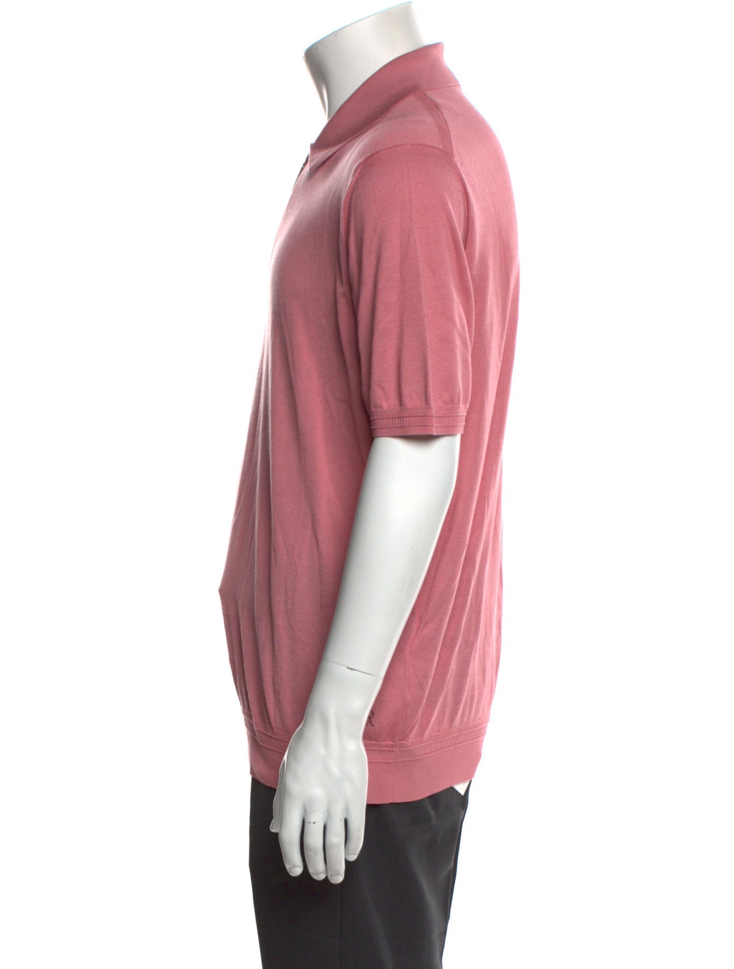 Stefano Ricci Silk Mock Neck Polo Sweater