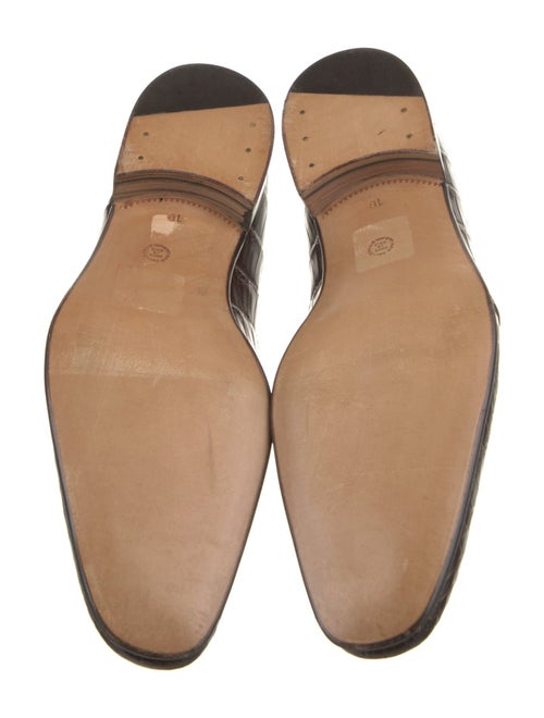 Stefano Ricci Embossed Leather Monk Straps