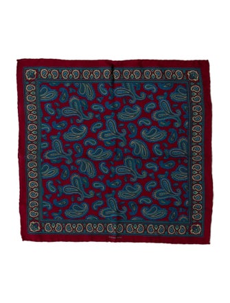 Stefano Ricci Silk Paisley Print Scarf