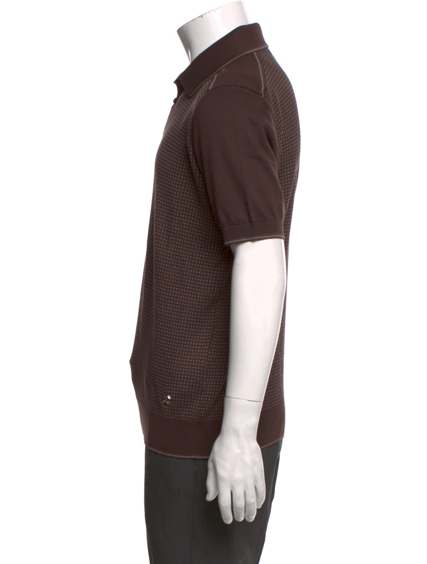 Stefano Ricci Silk Crew Neck Polo Shirt