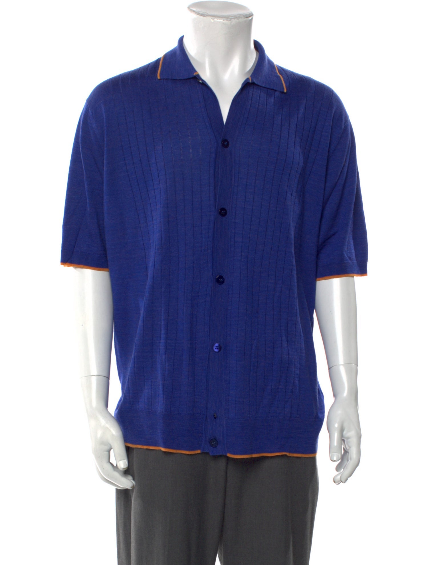 Stefano Ricci Silk Mock Neck Polo Sweater