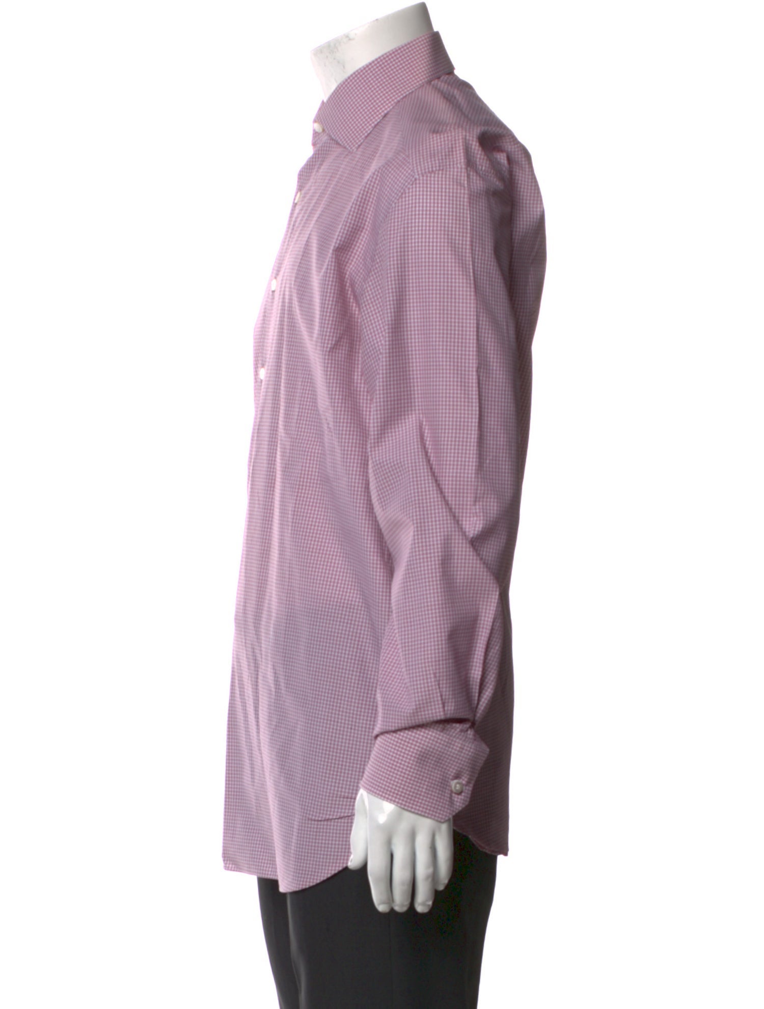 Stefano Ricci Plaid Print Long Sleeve Dress Shirt