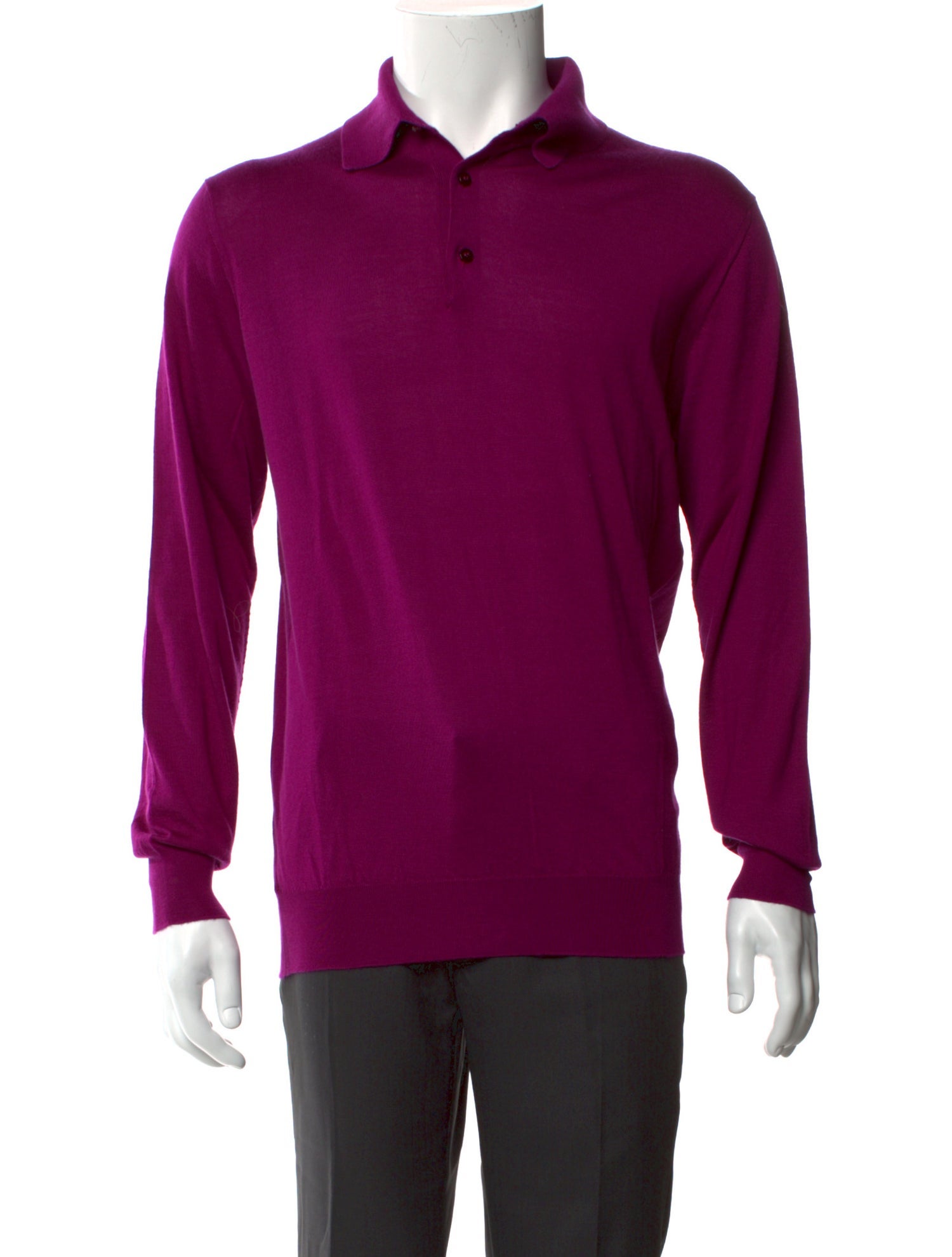 Stefano Ricci Cashmere Mock Neck Polo Sweater