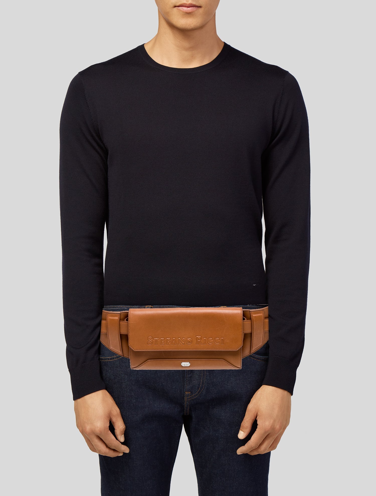 Stefano Ricci Leather Belt Bag