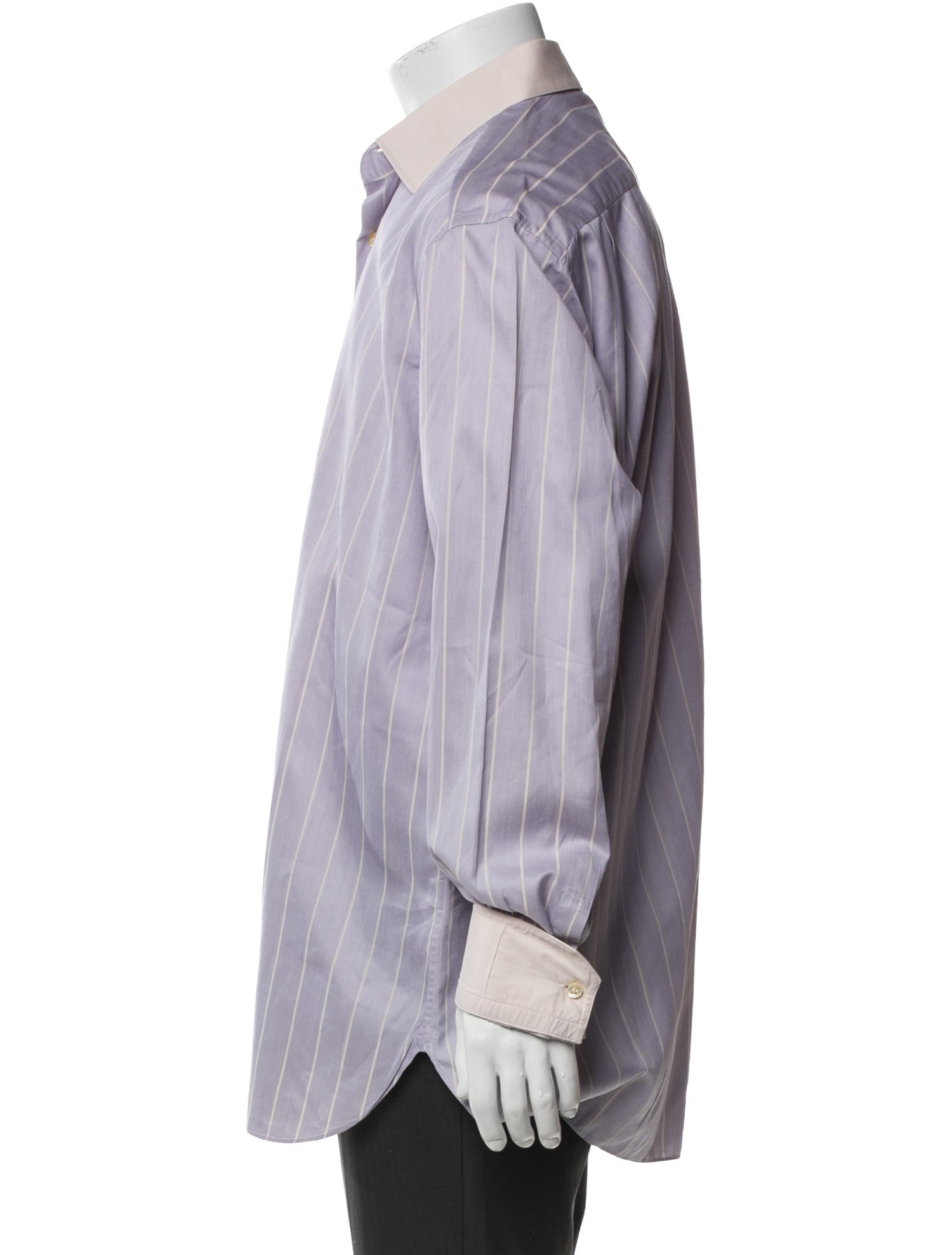 Stefano Ricci Striped Long Sleeve Dress Shirt