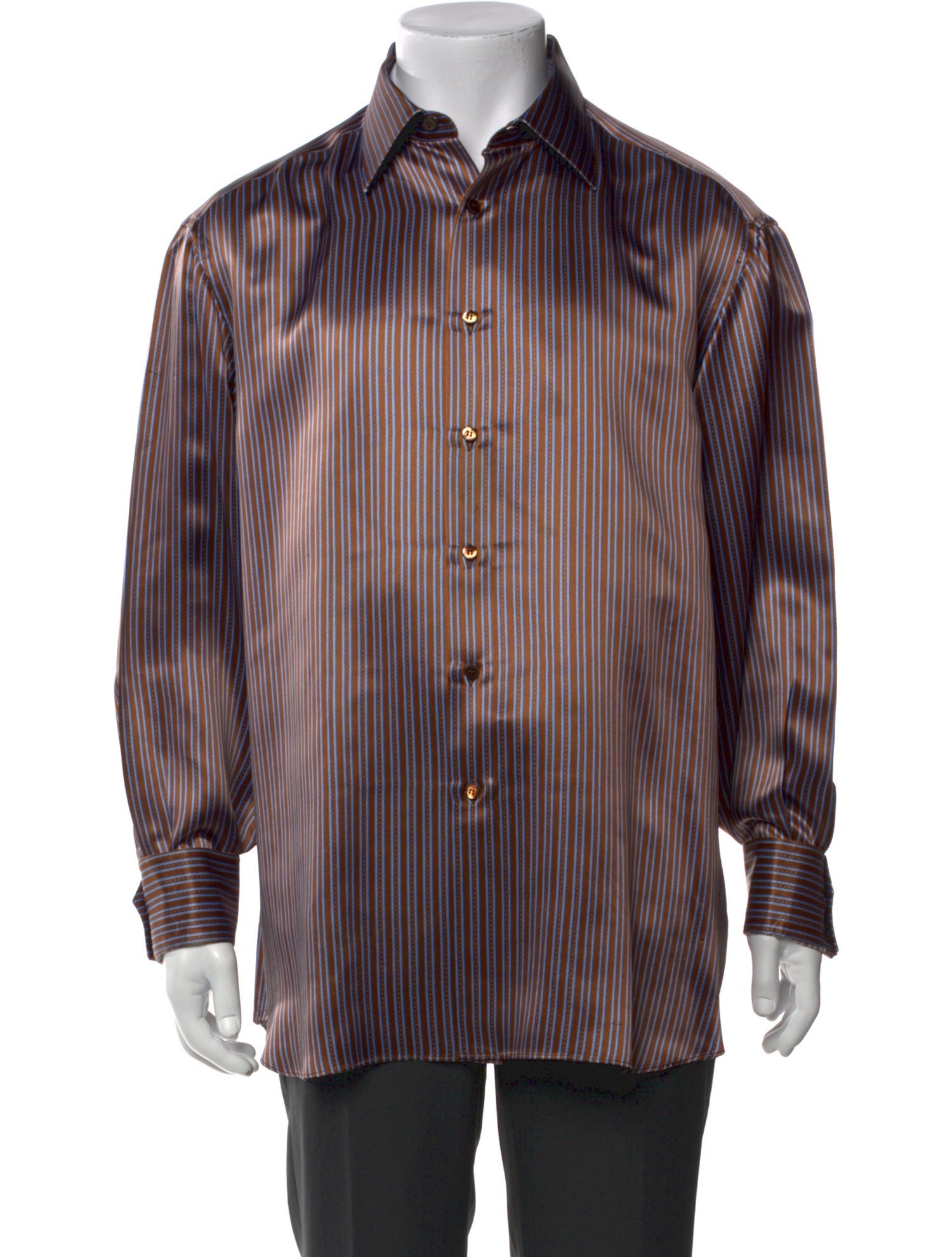 Stefano Ricci Silk Striped Shirt