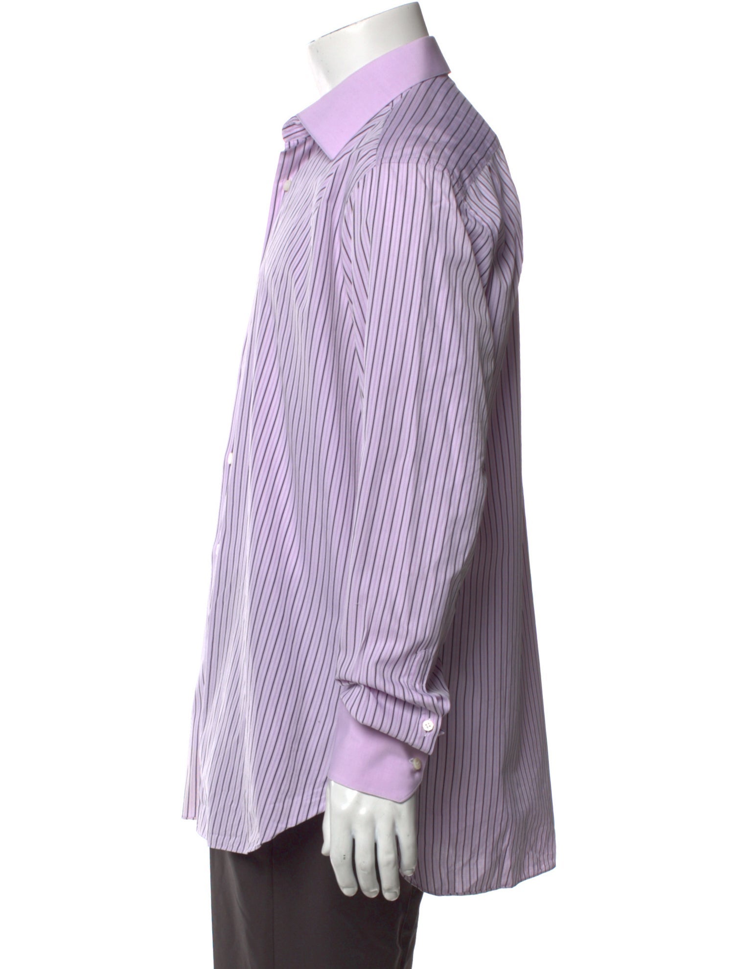 Stefano Ricci Striped Long Sleeve Dress Shirt