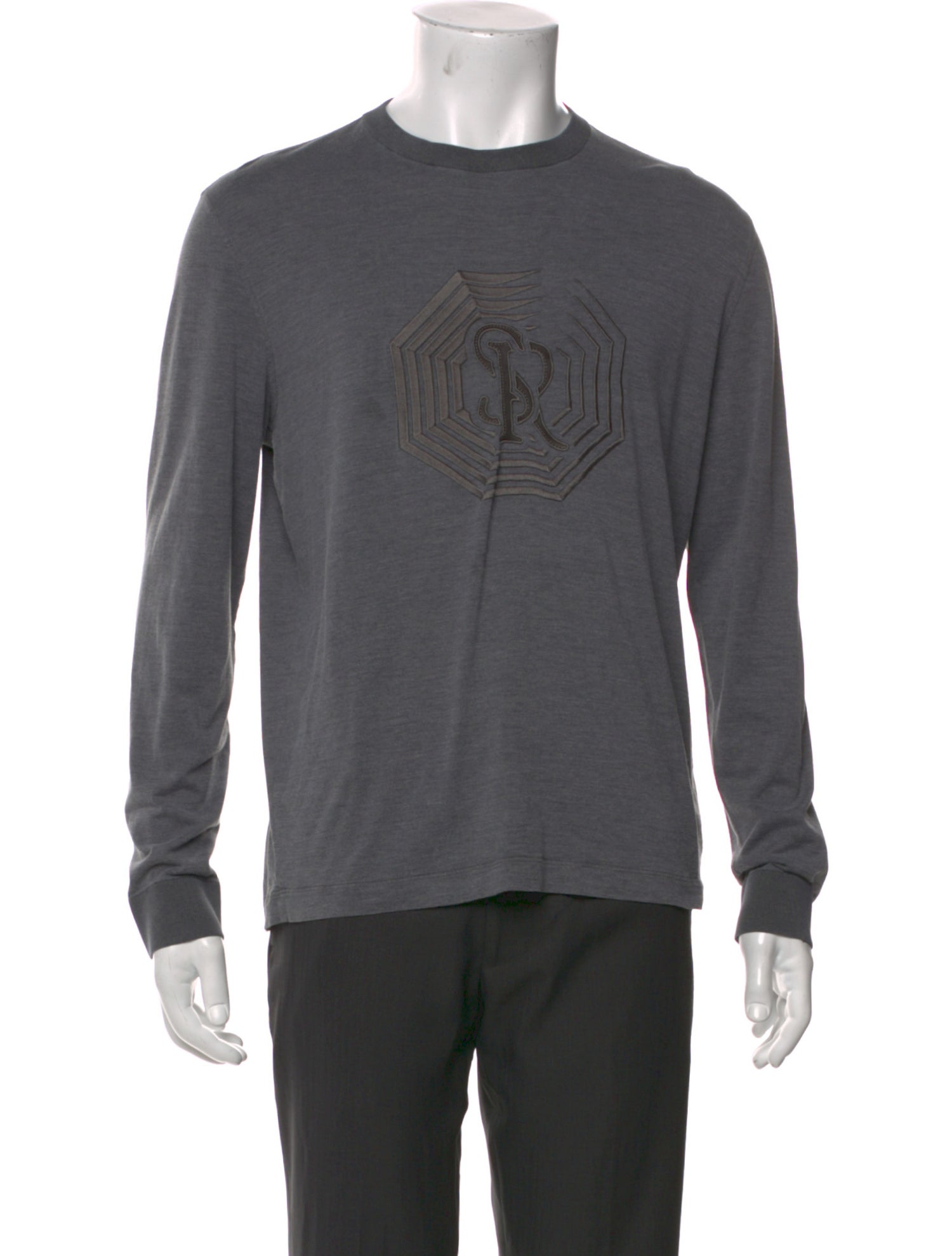 Stefano Ricci Silk Graphic Print Henley