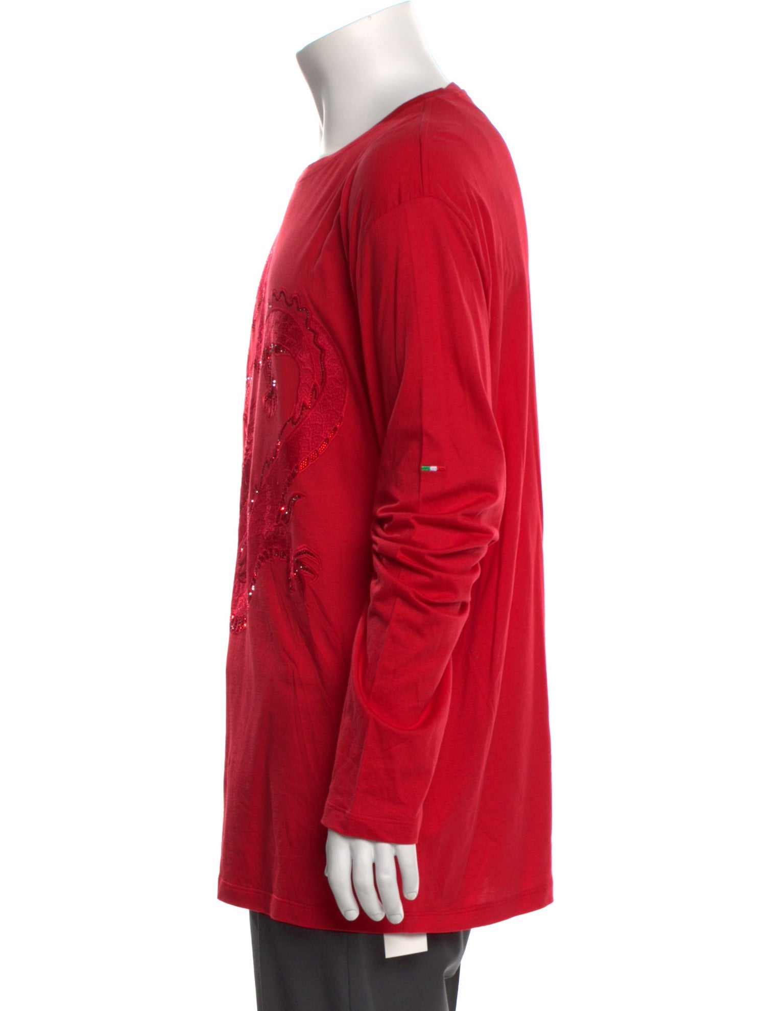 Stefano Ricci Crew Neck Long Sleeve Henley w/ Tags