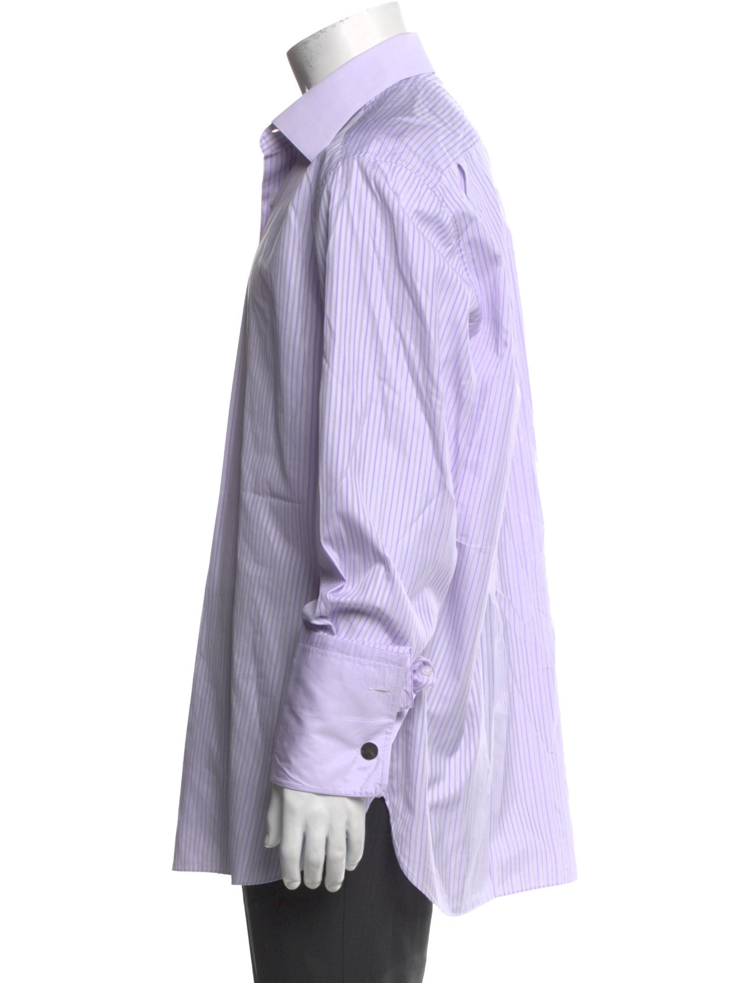 Stefano Ricci Striped Long Sleeve Dress Shirt